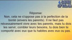 Ne pas vivre avec ses parents -Cheikh Sâlih al Fawzan-