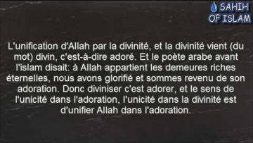 Définition de lunicité [Tawhid] -Cheikh Muhammad Bâzmoul-