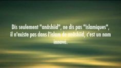 Il ny a pas de Anachid dans lIslam ! – Sheikh Al Fawzan