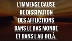 LIMMENSE CAUSE DE DISSIPATION DES AFFLICTIONS DANS LE BAS-MONDE ET DANS LAU-DELÀ.