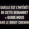 QUELLE EST LINTÉRÊT DE CETTE DEMANDE ? « GUIDE-NOUS DANS LE DROIT CHEMIN »