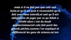 Celui qui ne gouverne pas avec ce quAllah a révélé – Sheikh Al-Fawzan