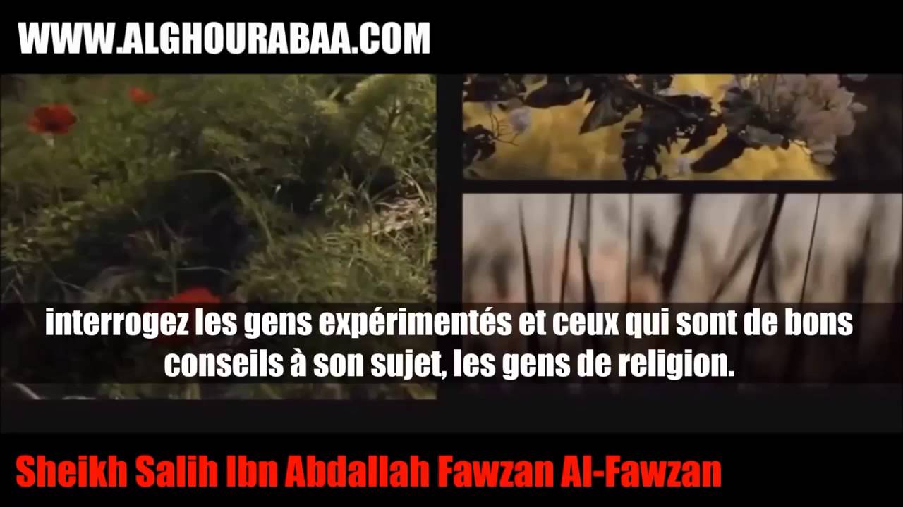 Choisir le mari vertueux pour ma fille – Sheikh Al Fawzan