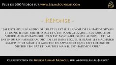 Clarification de Sheikh Ahmad Bâzmoul sur Abdoullâh Al-Jarbou