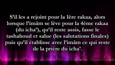 Comment prier la prière du Maghrib si je rejoins l’assemblée pendant le Icha?