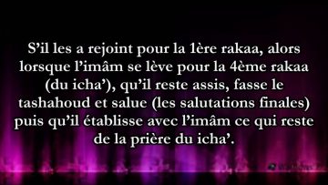 Comment prier la prière du Maghrib si je rejoins l’assemblée pendant le Icha?