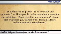 Comment répondre au salâm des non musulmans ? -Cheikh ibn Othaymine-