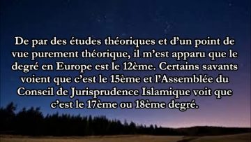 Concernant la divergence des horaires de Prières en Europe – Sheikh Soulayman Ar-Rouhayli