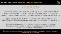 Conseil pour les musulmans à loccasion de lapproche du mois de Ramadan – Sheikh Sâlih Al-Fawzan