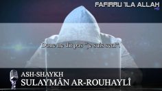 Conseils à ceux qui sont éprouvé par les films pornographiques – Sheikh Soulayman Rouhayli