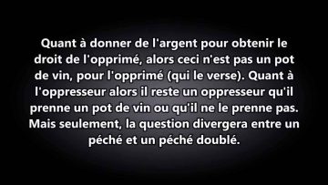 Définition du pot de vin et que faire si on doit donner de largent? – Sheikh Al Albani