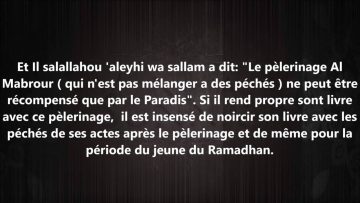 Désobeir après le pelerinage – Sheikh ibn Outheimine