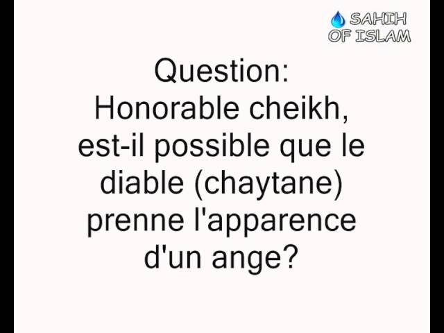 Diable qui prend la forme des anges -Cheikh Sâlih al Fawzan-