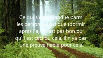Dormir après la prière du fajr et la prière de lasr – Sheikh Ibn Baz