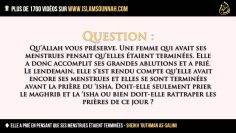 Elle a prié en pensant que ses menstrues étaient terminées – Sheikh Outhman As-Salimi