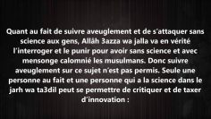 Enfreindre les gens de science – Sheikh Zayd Al Madkhali