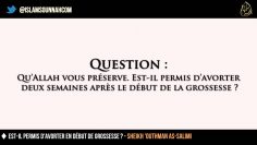 Est-il permis davorter en début de grossesse ? – Sheikh Outhman As-Salimi