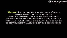 Est-il permis de dire : « Je suis Salafi. » ? – Sheikh Al-Fawzan