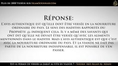 Est-il permis de verser la zakat al fitr en viande ? – Sheikh Abd Allah Al Adani