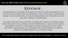 Est-il vrai que Cheikh Al-Albani et Cheikh Rabi sont des mourjias ? – Sheikh An-Najmi