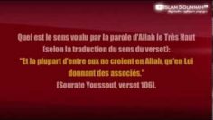 Et la plupart dentre eux ne croient en Allah, quen Lui donnant des associés