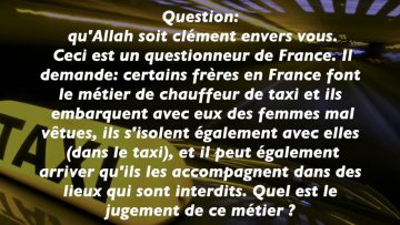 Exercer le métier de taxi en France – Sheikh Al Fawzan