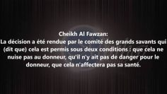 Faire don de son rein – Sheikh Al Fawzan