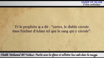 Parler avec les djinns et solliciter leur aide dans la rouqya – Cheikh Mohamed Ali Ferkous