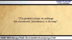 Que ta sincérité soit aussi pure que le lait – Cheikh AbderRazzâq al Badr