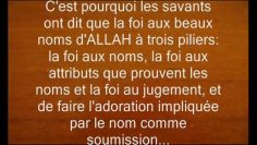 Explication du hadith: « ALLAH a 99 noms »