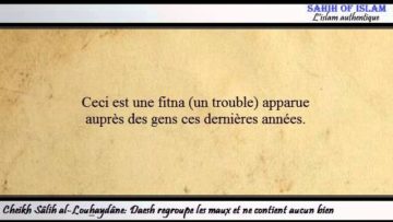 Daesh regroupe les maux et ne contient aucun bien – Cheikh Sâlih Louhaydan