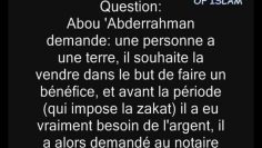 La zakat (laumône) sur la terre -Cheikh Sâlih al Fawzan-