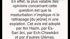 Le jeûne de celui qui se masturbe (اِسْتِمْناء) au mois de Ramadan -Cheikh Mohamed Ali Ferkous-