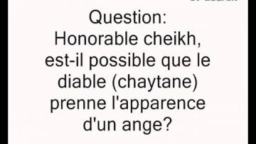 Diable qui prend la forme des anges -Cheikh Sâlih al Fawzan-