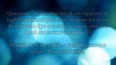 Islam : Hadith : Lit pour toi, lit pour ta femme et lit pour Satan