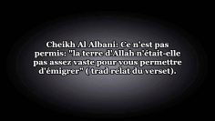 La Hijra vers une terre non musulmane pour y travailler – Sheikh Al Albani