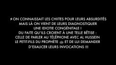 LÀ ON VIENT DE LEURS DIAGNOSTIQUER UNE IDIOTIE CONGÉNITALE !