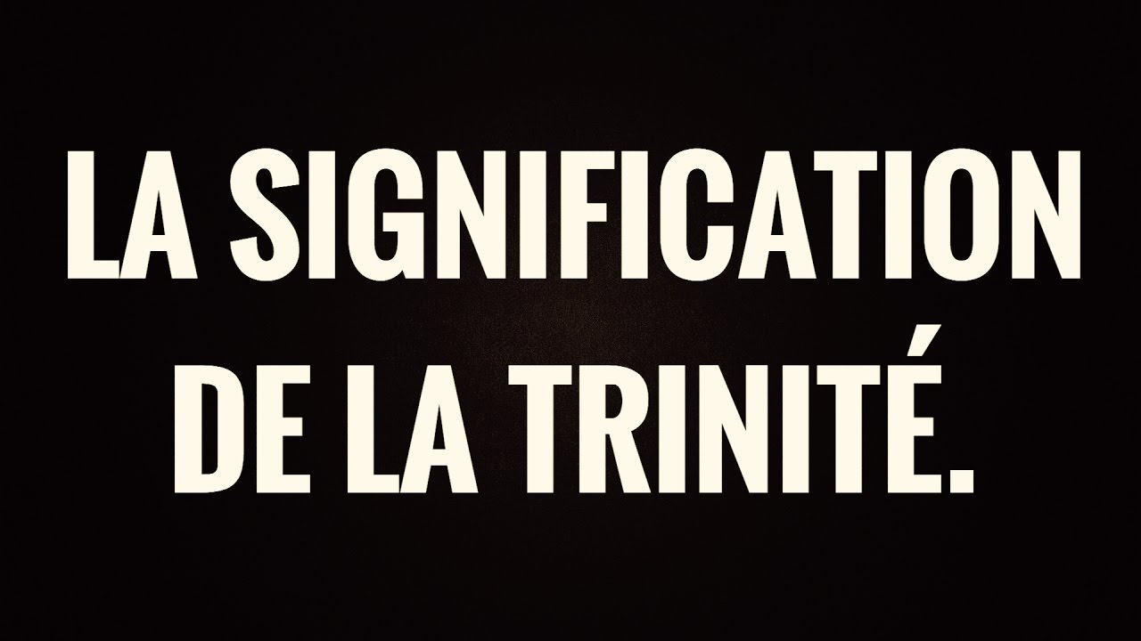 LA SIGNIFICATION DE LA TRINITÉ./الأقانيم الثلاثة, SH.SALIH AL-SHEIKH