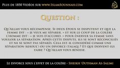 Le Divorce sous leffet de la colère – Sheikh Outhman As-Salimi