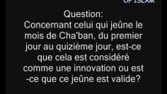 Le jeûne du mois de Chaban -Cheikh Sâlih al Fawzan-