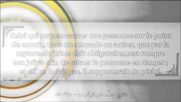 Le jugement relatif à lannulation du jeûne afin de sauver un noyé — Sheikh Ferkous