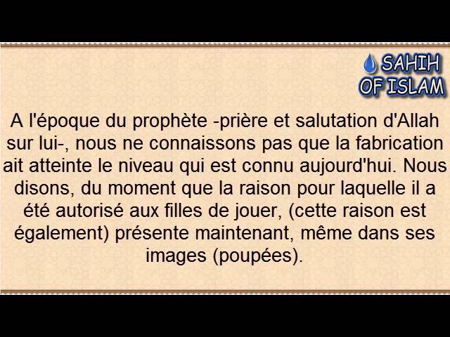 Les poupées pour les enfants -Cheikh ibn Othaymine-