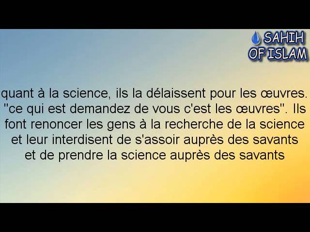 Les soufis et labsence de science -Cheikh Sâlah ibn Fawzan-