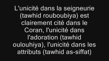 Les trois catégories dunicité -Cheikh al Albani-