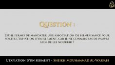 Lexpiation dun serment – Sheikh Mouhammad Al-Wassabi