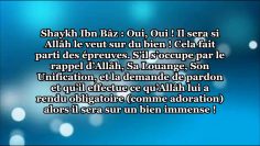 LHomme est il récompensé pour la tristesse et les soucis qui lui arrivent? Shaykh Ibn Bâz