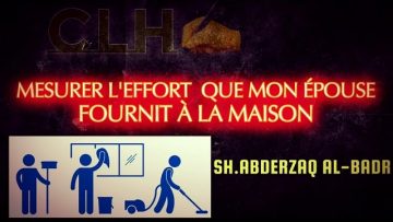 MESURER LEFFORT QUE MON ÉPOUSE FOURNIT À LA MAISON.