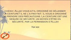 Ne pas mettre sa ceinture – Sheikh Al-Fawzan