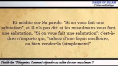 Comment répondre au salâm des non musulmans ? -Cheikh ibn Othaymine-