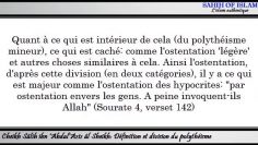 Définition et division du polythéisme -Cheikh Sâlih Âl Sheikh-